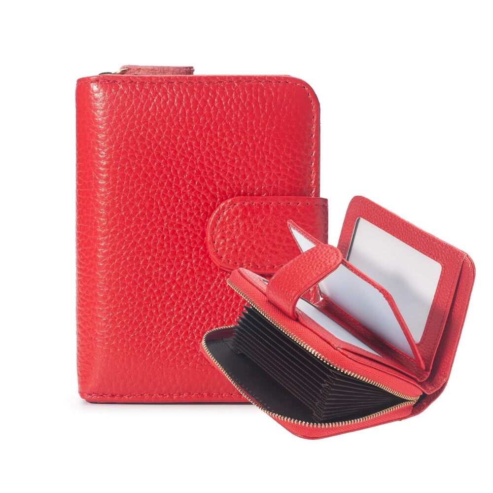 6385 Credit Card Holder Wallet RFID Blocking Leather Credit Card Case